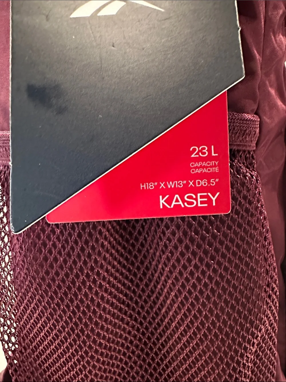 NWT Teebok Kasey Grape Wine Ex-Large Laptop Backpack W/Multiple outside pockets.